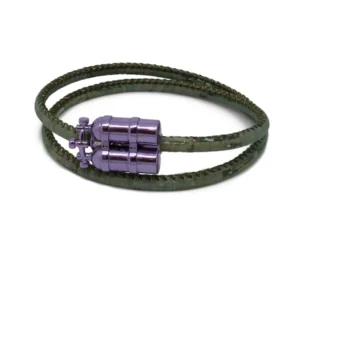 n°201gvv Bracciale doppio giro Bibombola viola